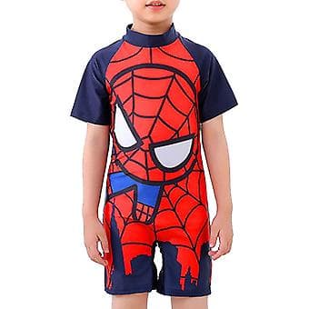 3-11 år Barn Superman Badedrakt Ett-delt Badedrakt (3-4 år Spiderman - A)