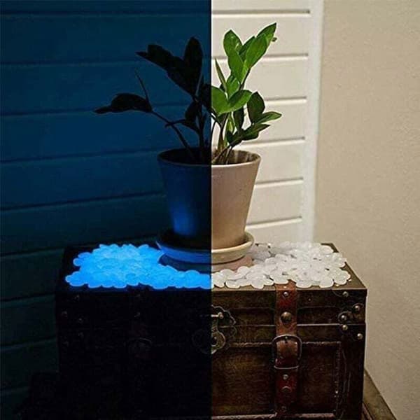 Dekorative fluorescerende steiner - LUSKYKA® - 300 stykker - Fluorescerende - Selvlysende i mørket