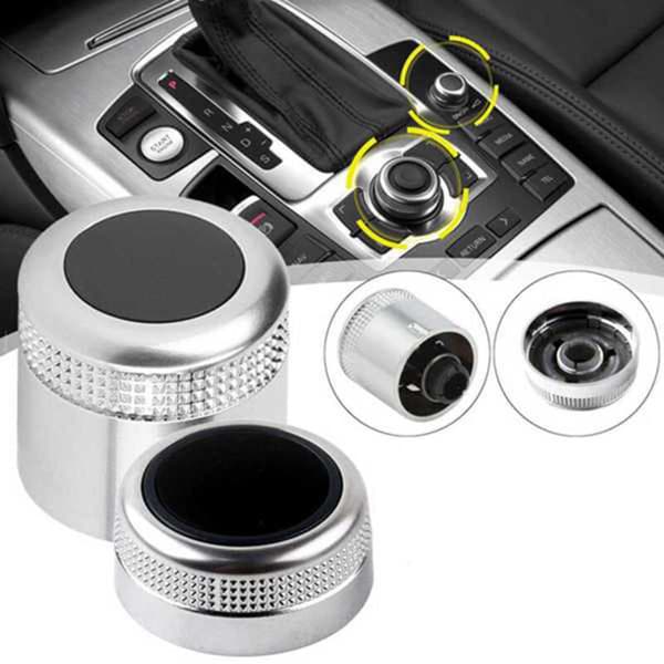 Volume Button Cover Main Menu Multimedia Rotary Knob MMI 4F0919069 4F0919070 For A6 Allroad C6 A8 07-09