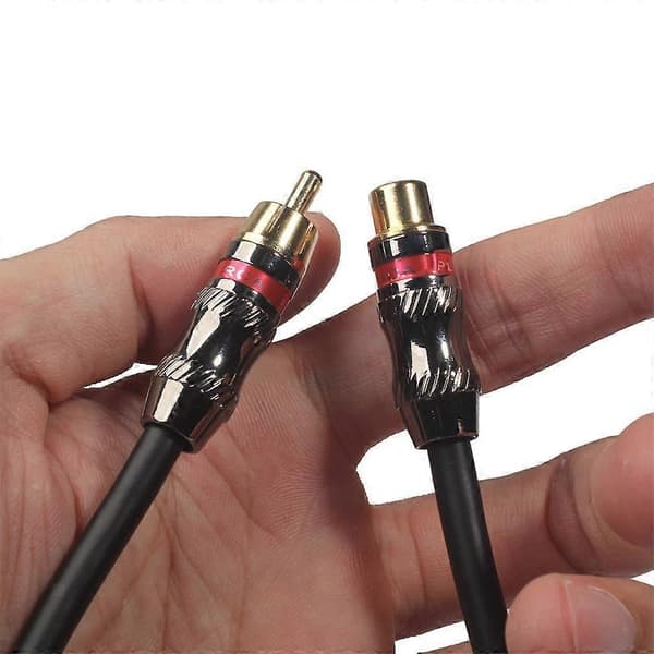 RCA han til RCA hun-kabel Lyd Video RCA han til hun-adapter Forlængerkabelstik Forgyldt