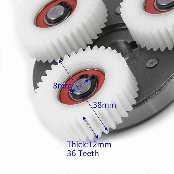 Planetgir med clutch 36t 38mm for Bafang motor elsykkel
