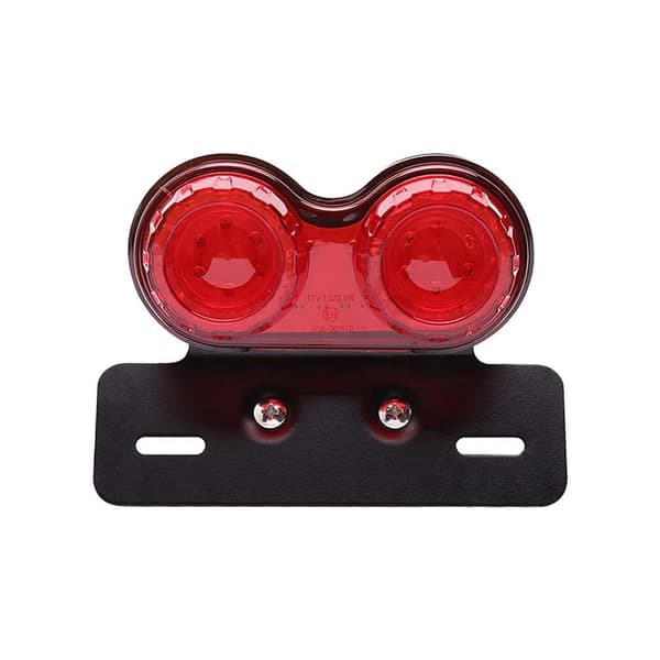 LED Motorcycle Brake Tail Light with Turn Signals and License Plate Light