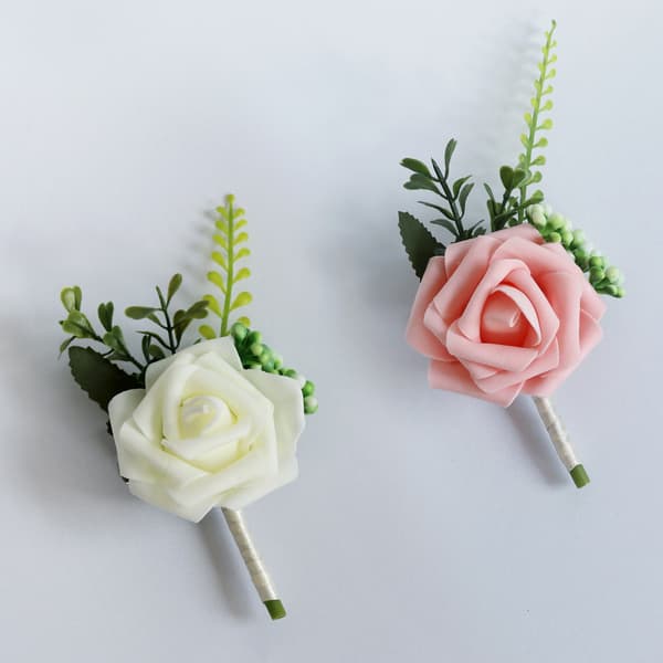 4 st Brudgum Bröllop Boutonniere Bröllop Blomma Boutonniere Ros B