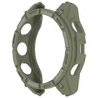 Compatible with Garmin Tactix 8 47mm AMOLED Version Soft TPU Watch Case Hollow Shockproof Bumper Cover (Green)