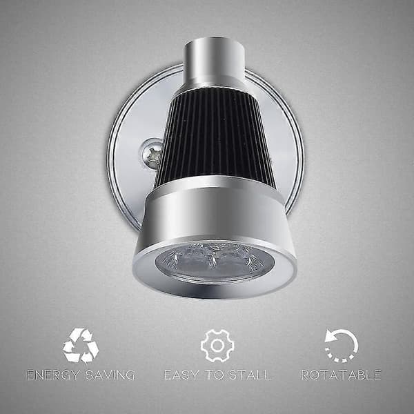 12V LED RV Læselampe, 3W RV Spotlight Væglampe til RV Interiør [DB]