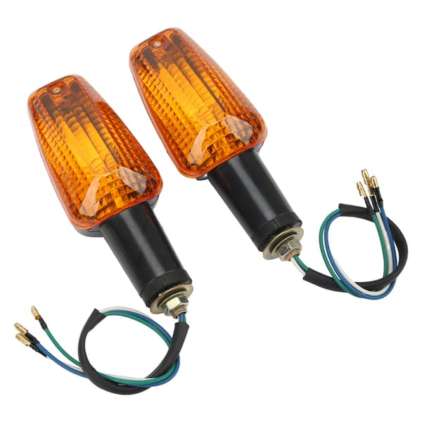 2 stk. motorcykelblinklys Vandtætte Super Lyse til CB400 CBR929RR CBR954RR CBR600F4i Sort Gul