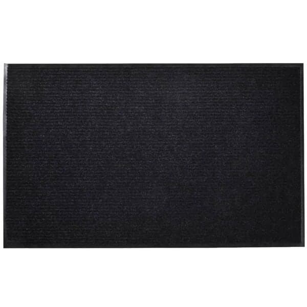 vidaXL Dørmatte PVC Svart 90 x 120 cm Svart