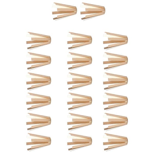 20 stk Golf blekksprutshims Golf messingadapteravstandsstykker Shims for golfskaft Shimadapter Golfkølleskafttilbehør A