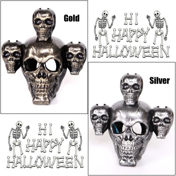Halloween-dekorasjoner - Hodeskallelys og røkelse