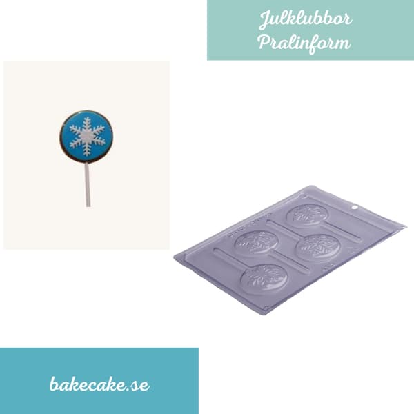 Pralinform Jul Snøfnugg Klubbe - Porto Formas 415 Transparent transparent