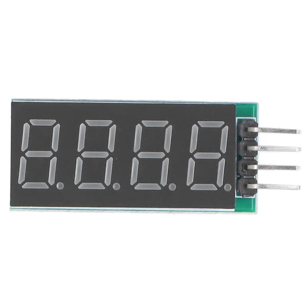 4-siffrig 7-segments digital tubmodul LED-displaymodul I2C-gränssnitt DC 5V/3.3V DM43B04