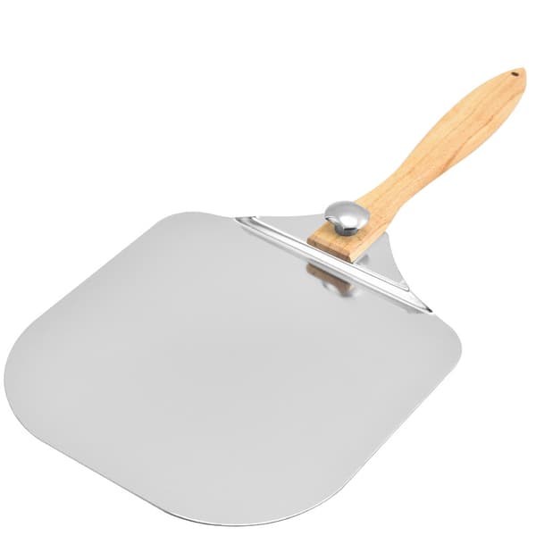 Pizzaspade 30 cm, Pizzaspade med stor aluminiumoverflate, mer stabil, profesjonell sammenleggbar pizzaspade