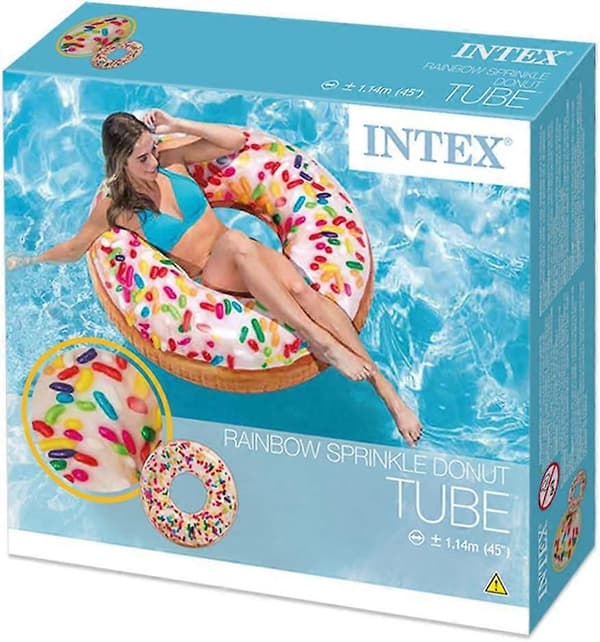 Sprinkle Donut -rengaslelu, nylon/A, 39 tuumaa (99 cm x 25 cm)