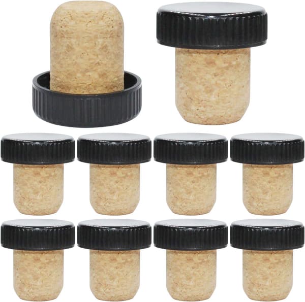 Set of 10 Wine Corks Bouchon Cork for Crafts, Natural Decoration