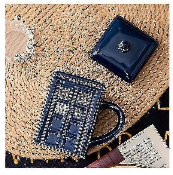Doctor Who Tardis Mugg Kopp Polisbox Keramisk Mugg Med Lock