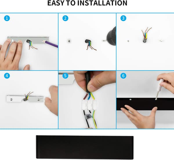 LED Væglampe til indendørs 31CM Væglampe 3000K Varm Hvid Moderne Op