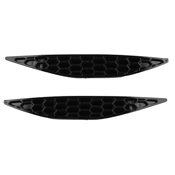 2 stk. blank sort bagkofangerreflektor Honeycomb Delete Sæt passer til MK7 2013-2016