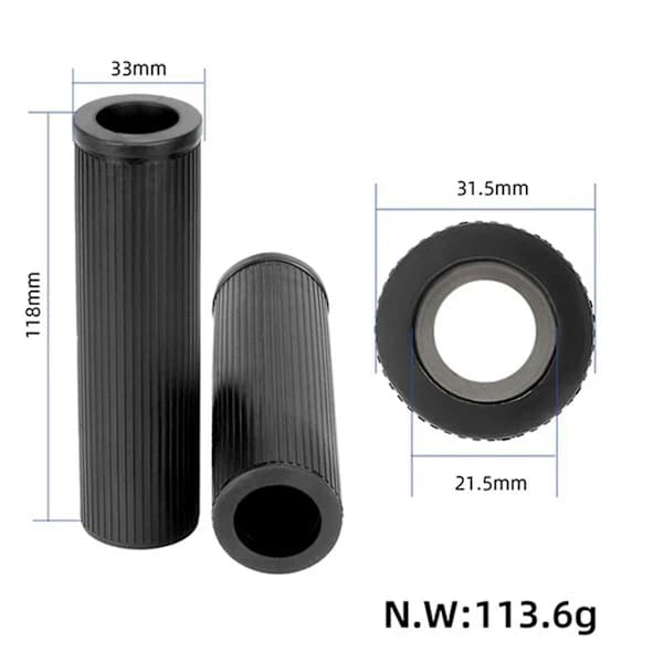 [PL】Universal Bicycle Handlebar Cover 22mm Inner Diameter with Hole and Silicone Plug