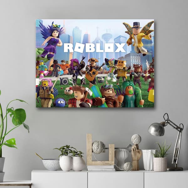 Skilt / Tavle - Roblox - 59x42 cm - A2 - Veggdekorasjon multifärg multicolor