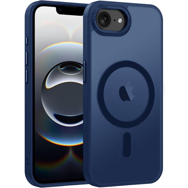 Magsafe Frosted Case for iPhone 17e in Dark Blue blue