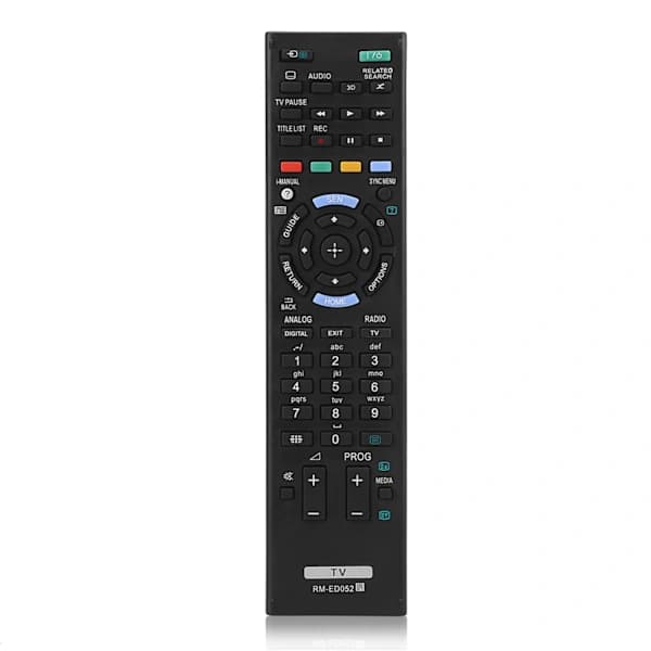 Erstatningsfjernkontroll kompatibel med Sony TV RM-ED052/050/047