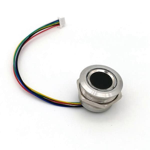 R503 Sirkulær Rund Ring Indikator LED Kontroll DC3.3V MX1.0-6Pin Kapasitiv Fingeravtrykksmodul Sensor Skanner-32mm