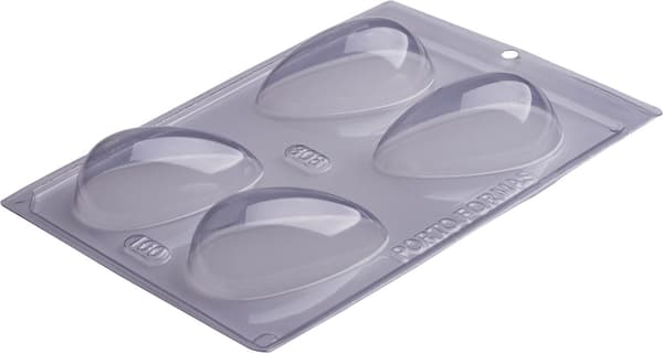 Pralinform Egg 100g Sjokoladeform - Porto Formas 308 Transparent transparent