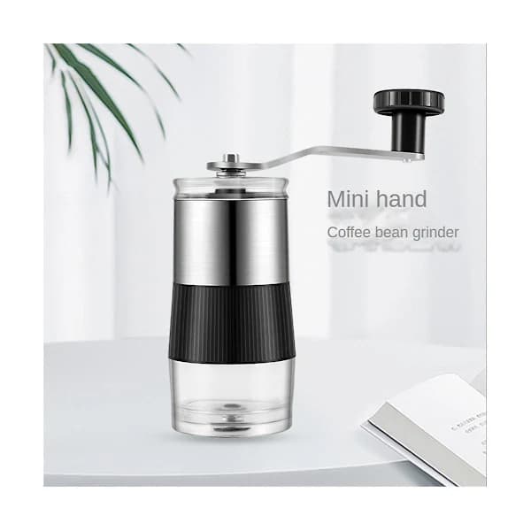 Manuel Kaffekværn Mini Rustfrit Stål Håndkværn til Kaffebønner Skummer Køkkenredskaber Kaffe