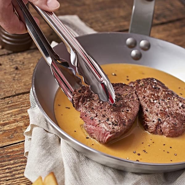 Buffetklemme 9 tommer, tykkere klemme i rustfrit stål til mad