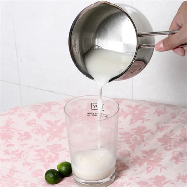 Pearl Metal Satina Mælkepande, 800 ml (12 cm), Urneformet, Rustfrit Stål, Med Skala