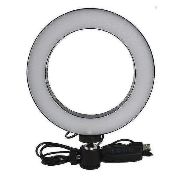 Selfie-lampa/ringlampa (1 styck, vit)