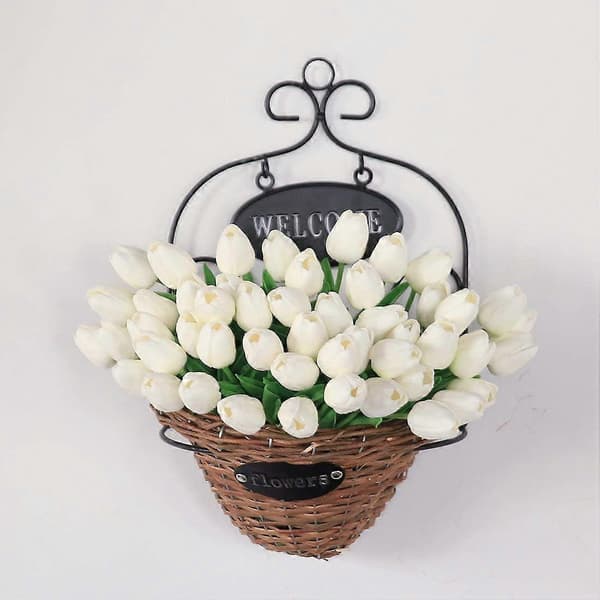 10 stk \"Real Touch\" tulipaner kunstige blomster buket bryllup midtpunkt indretning
