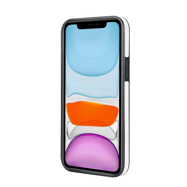 Deksel for iPhone 11 Pro Max Bølgemønster Armbånd Stativ PU+TPU Telefonbeskyttelse