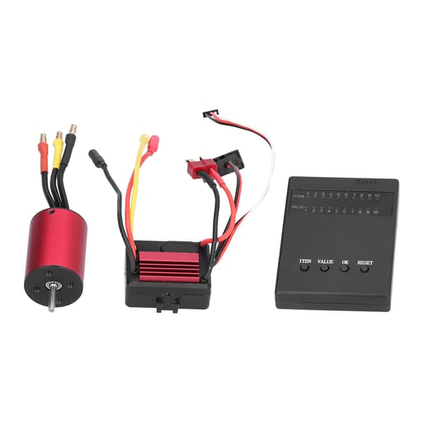 2838 4500KV 4P Børsteløs Motor 35A Børsteløs ESC+Programmeringskort til 1/14 RC-bil