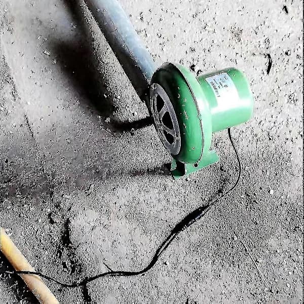 Electric Grill Blower 40W Adjustable Speed Iron Fire Starter for BBQ Forge Charcoal Stove AC100-240V Green