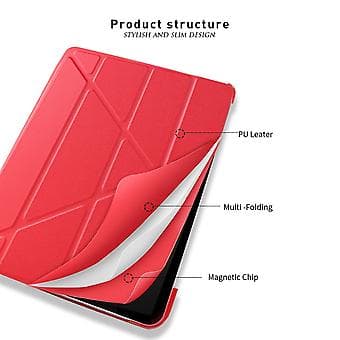 Nahkakotelo iPad Pro 11 tuuman monivärinen/2020/2021 (Punainen)