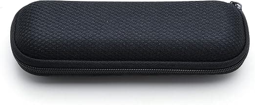 1 svart etui for oppbevaring av briller