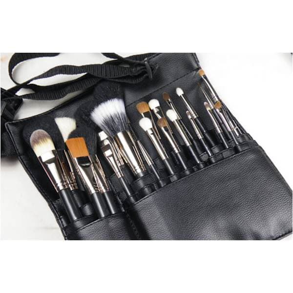 Lommevenlig Professionel Makeupbørste Taske, Værktøj Makeupbørste Taske