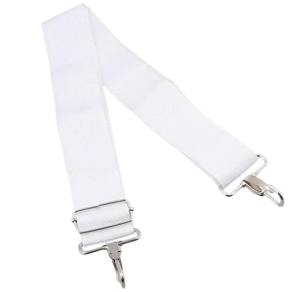 For 50mm Bredde Hvit Justerbar Nylon Marsj Skarptromme Bærestropp WS4026