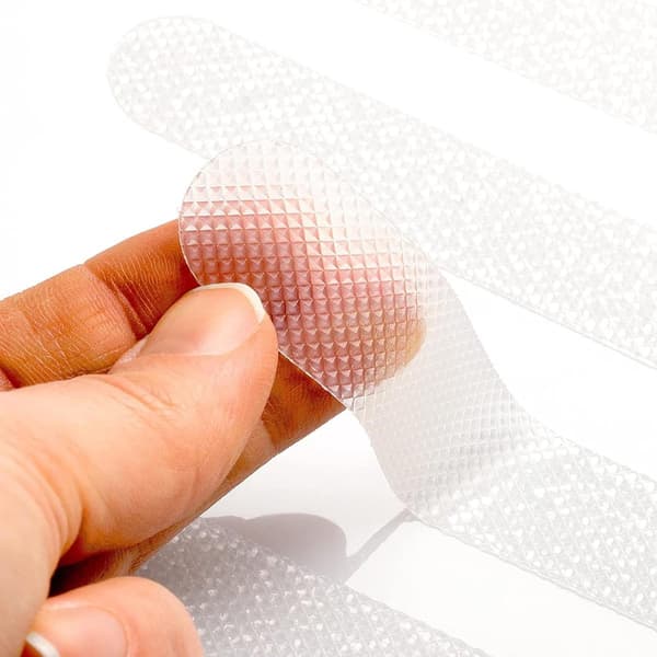 Anti-slip stickers, 12 pieces transparent for shower & bath, 2x20cm