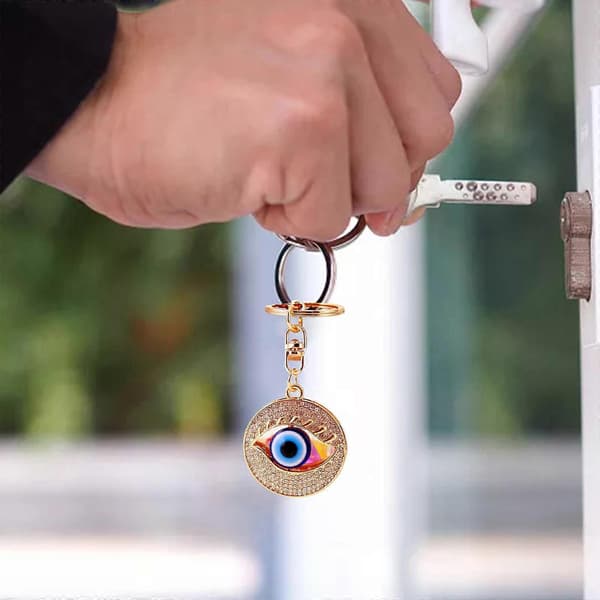Øje Rhinestone Nøglering Dekoration Bling Nøglering til Rygsæk Pung Kvinder
