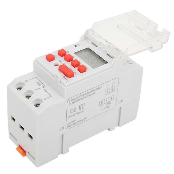 DC 24V 30A Ukentlig 12/24-timers tidsbryter LCD På Av Kontroll Programmerbart Tidsrelé