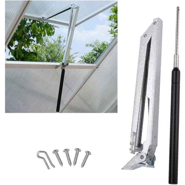 Automatic Window Opener Single Spring for Summer House, Greenhouse and Skylight, Galvanized Aluminum Sheet Window Opener
