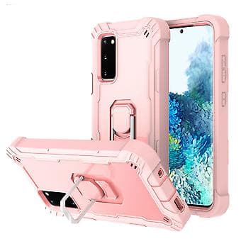 Til Samsung Galaxy S20 FE / FE 5G PC + gummideksel (roségull)