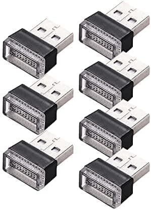 14 st USB LED-biler indvendigt atmosfærelys, 5V-stik