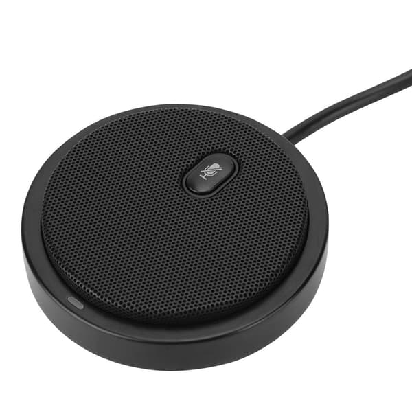 360° Omnidirectional Wired Desktop Conference Microphone - Black