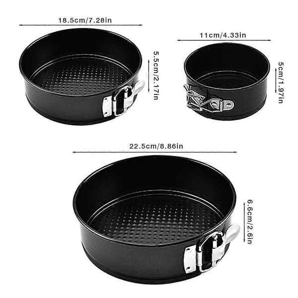 3 stk/sæt Kageform Spænde Non-Stick Bageplade DIY Bageform Køkkentilbehør