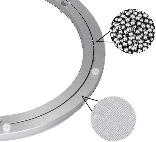 Lazy Susan svingplate roterende lager for spisebord (12 tommer)