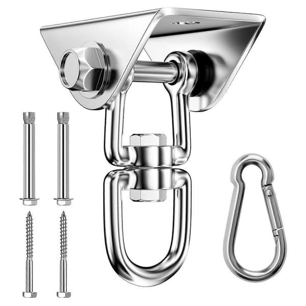 Heavy Duty 360° Swivel Hanging Hook with Screw Base, 450 kg Capacity-FX-