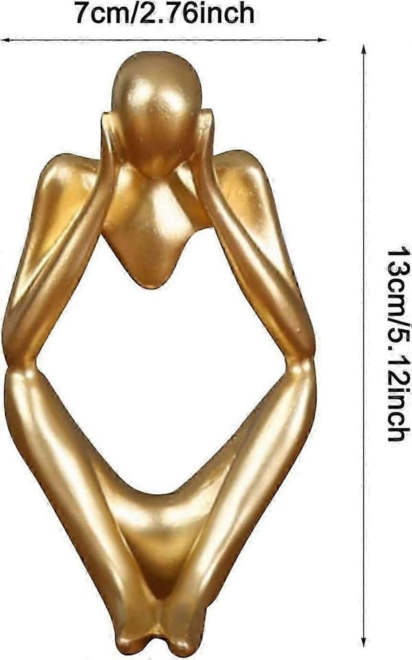 The Thinker Statue, Resin Thinker Abstract Sculpture Statue Modern Character Figures Home Decor